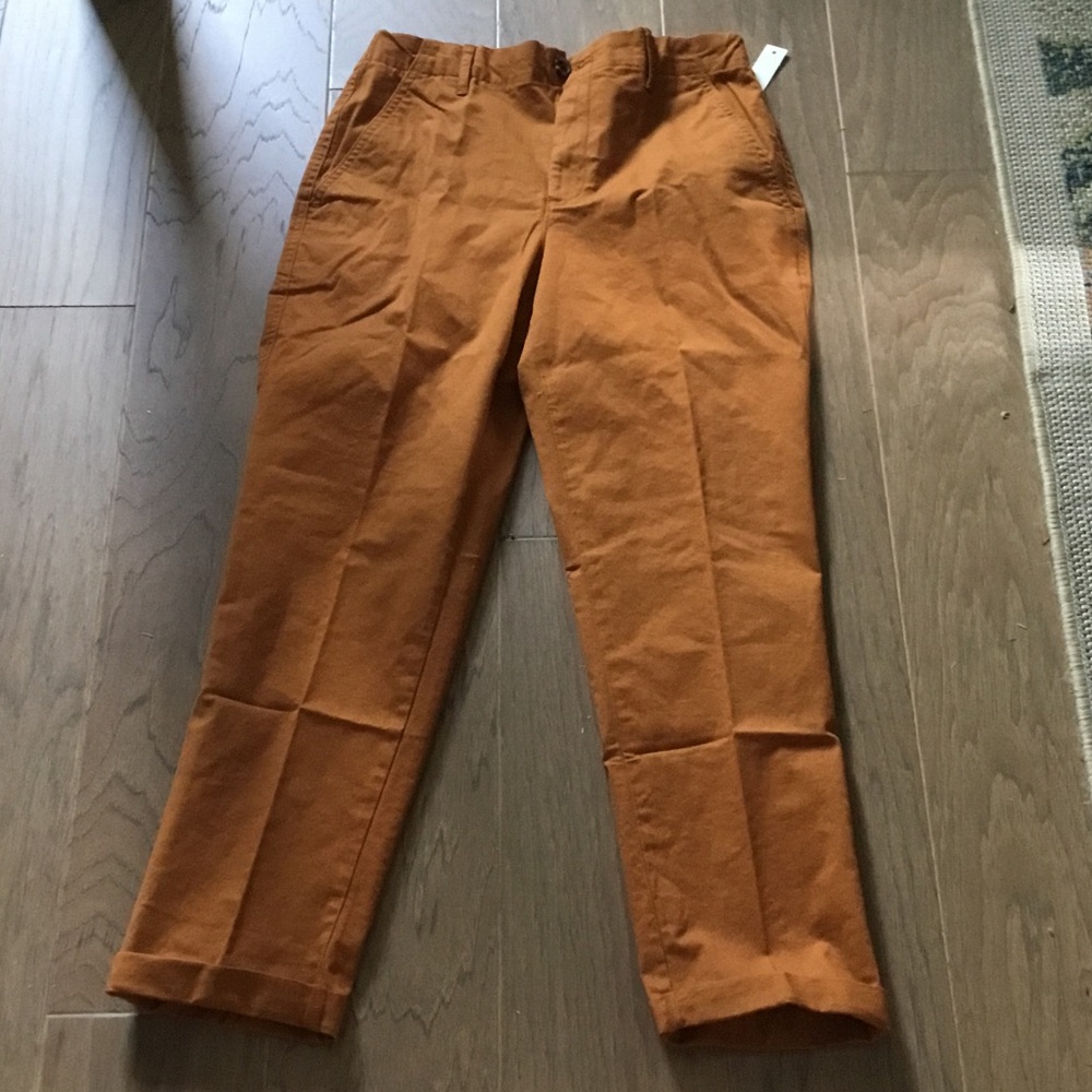 Amazon Essentials Men's Straight-Leg Chinos in Rust